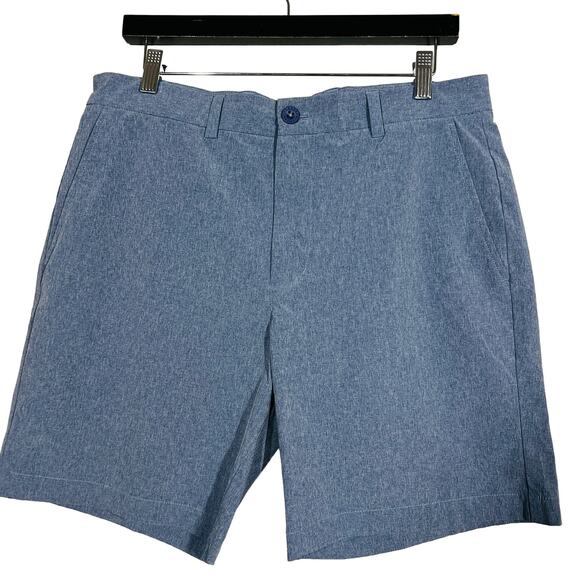 Vineyard Vines Flat Front Shorts Gray Blue - 33 - Picture 1 of 5